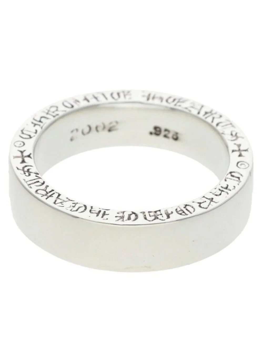 Chrome Hearts Spacer Pln Plain Silver Ring